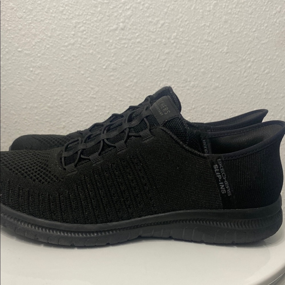 Skechers Black Slip-On Sneakers